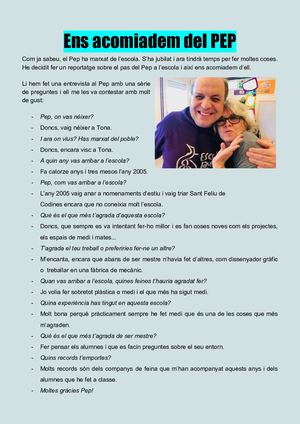 Ens Despedim Del Pep