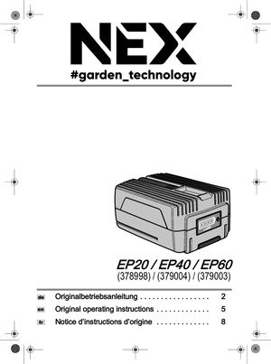 BATERIA NEX Ep40 FICHA DE PRODUCTO