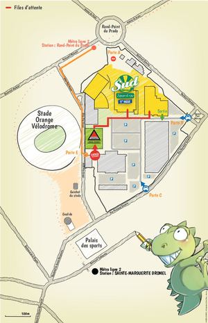 Japan Expo Sud : plan d'accès