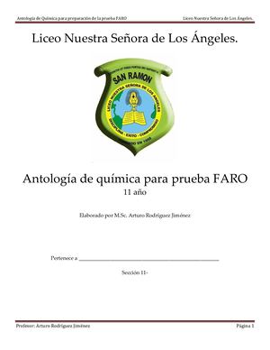 Antología Química Para Faro