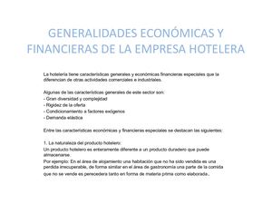 Generalidades Industria Hotelera