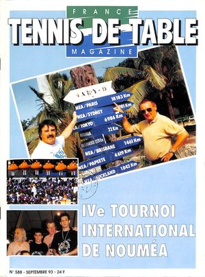 1993 09 588 FRANCE TENNIS DE TABLE MAGAZINE
