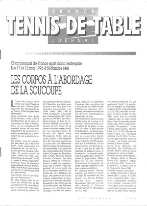 1996 06 653 FRANCE TENNIS DE TABLE