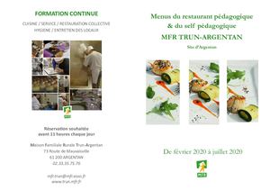 Menus restaurant pédagogique MFR Argentan