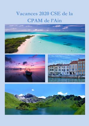 Catalogue vacances 2020