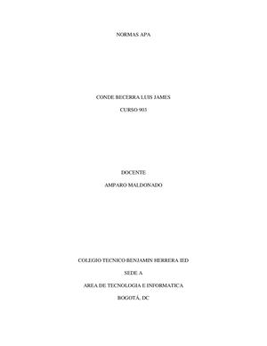 Normas Apa Conclucion Cibergrafia