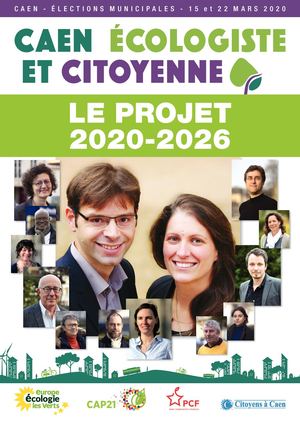 Projet Caen Écologiste et Citoyenne (2020-2026)