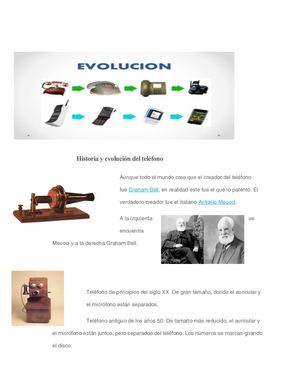Historia Y Evolución Del Teléfono
