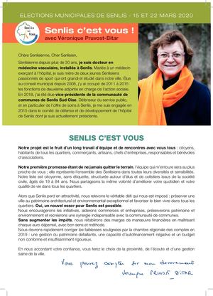 Senlis c'est vous - Profession de foi