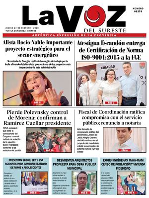 Diario La Voz del Sureste  27-02-2020