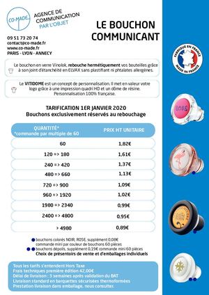 Catalogue Bouchons Communicants