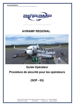 Mode D'emploi AVIRAMP Regional FR