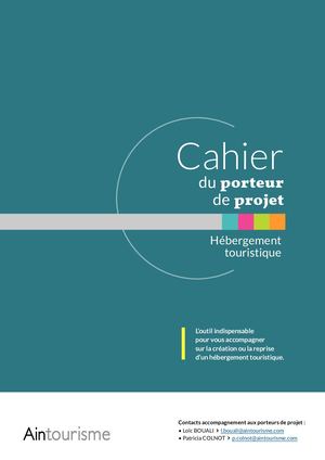 Cahier du porteur de projet : hébergement touristique