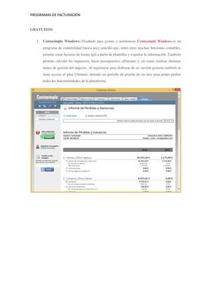 Programas De Facturación