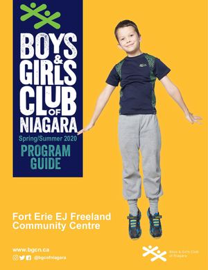 EJ Freeland Community Centre Program Guide