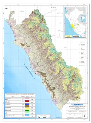 Mapa 1 - Cobertura Vegetal Y Uso De Suelo Lima