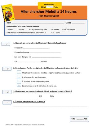 Fiches de lecture niveau 1_ Mini Syros Polar