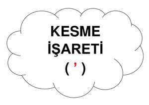 13 Kesme İşareti