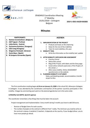 Minutes En Mobility1,  Zottegem 15 January 2020