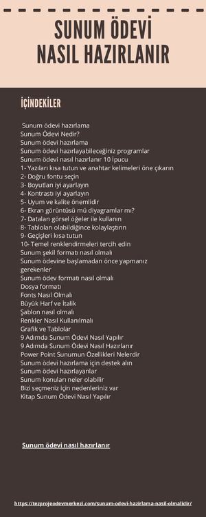 Sunum ÖDevi̇ Nasil Hazirlanir