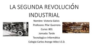 La Segunda Revolucion Industrial