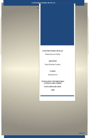 Construyendo Mi Plan
