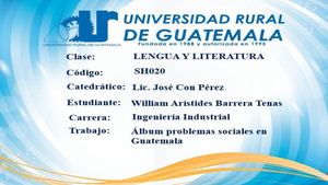 Problemas Sociales En Guatemala