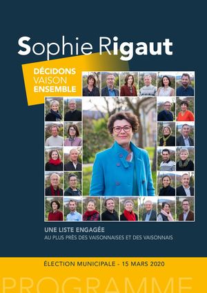 Programme Sophie Rigaut 2020