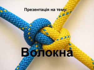 Волокна Презентація