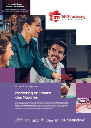 M2 Marketing et écoute des marchés