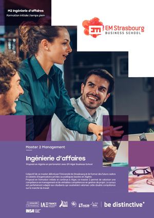 M2 Ingénierie d’affaires (Algérie)