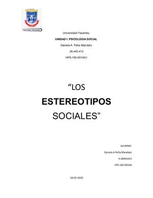 Universidad Yacambu Estereotipos