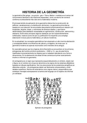 HISTORIA DE GEOMETRIA