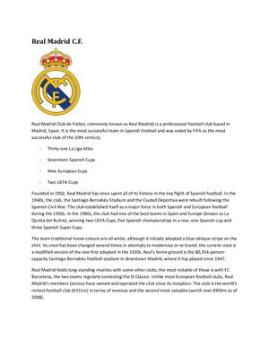 Real Madrid With Structure