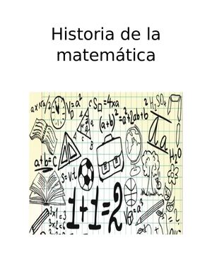 Historia de la matemáticas