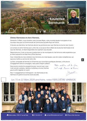 Programme Municipales Fiers d'Etre Viarmois