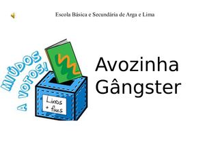 Avozinha Gângster - o livro + FIXE