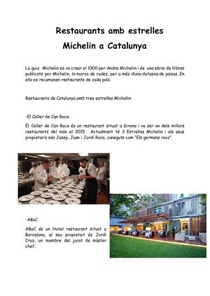 Restaurants Amb Estrelles Michelin