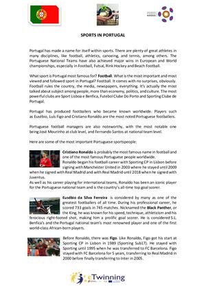 Sports In Portugal