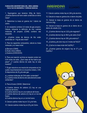 Taller Termodinámica Moles