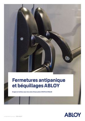 Fermetures antipanique & béquillages ABLOY