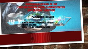 Ejecución Y Evaluación De La Estrategia