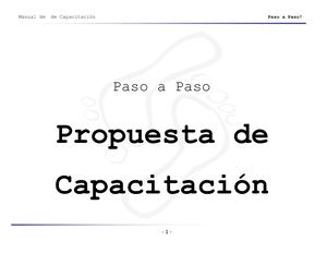 Manual De Capacitación