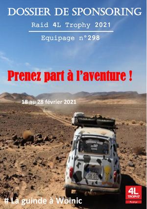 dossier sponsors 4L trophy 2021