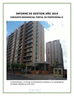 Informe De Gestion Año 2019