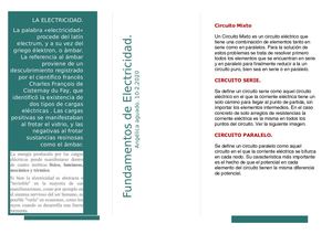 Fundamentos De Electricidad.