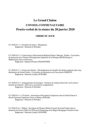 Procès Verbal 28 Janv