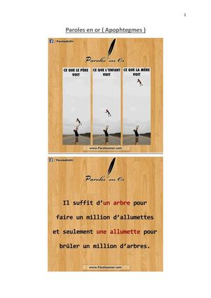 Paroles En Or (Apophtegmes) Gf03 19[1]1