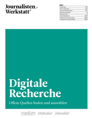 Journalisten Werkstatt - Digitale Recherche Vorschau
