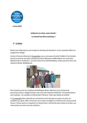 Solidariser Les Luttes Contre Nestlé